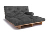 Sofa rozkładana 160x200 - Slim Basic Classic - Pascall Futon Szary