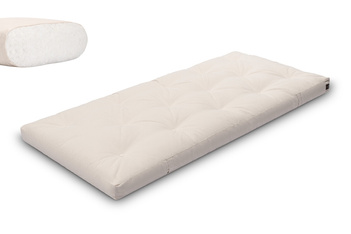 Materac 90x200 naturalny - Futon Pascall Slim Natural Ecru