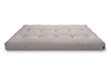 Futon Pascall Medium Duo Latex - Materac 140x200 Szary - naturalny z lateksem