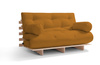 Sofa ogrodowa 120x200 rozkładana - Freedom Classic - Pascall Futon Mostaza