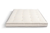 Materac 160x200 naturalny z lateksem - Futon Pascall Medium Duo Latex Kedro Ecru