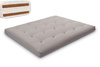 Materac 160x200 naturalny z lateksem i 2x kokosem - Futon Pascall Comfort Relax Hard Szary