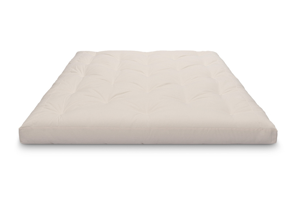 Materac 160x200 naturalny z lateksem - Futon Pascall Slim Duo Latex Bordowy