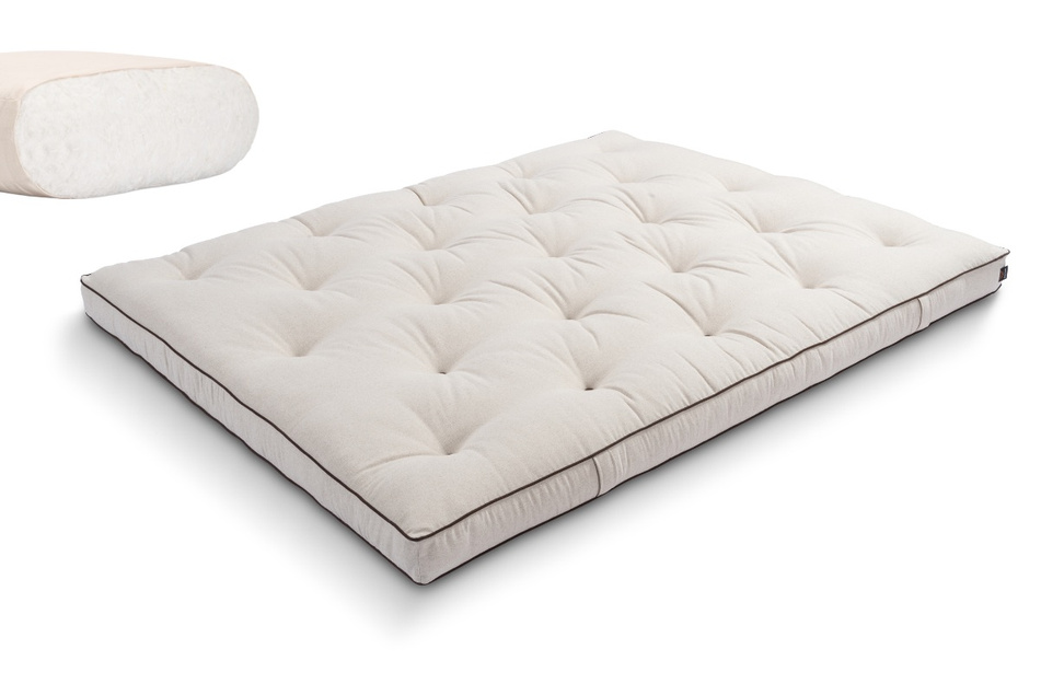 Materac 160x200 naturalny - Futon Pascall Slim Natural Kedro Len