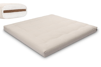 Materac 200x200 naturalny z kokosem - Futon Pascall Medium Coco Ecru