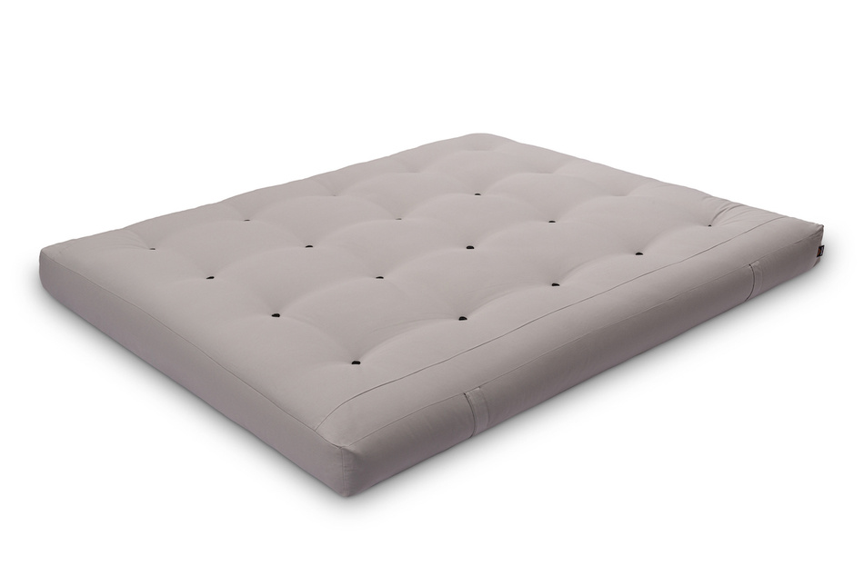 Materac 160x200 naturalny z lateksem i 2x kokosem - Futon Pascall Comfort Relax Hard Szary