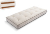 Materac 90x200 naturalny z lateksem i 2x kokosem - Futon Pascall Comfort Relax Hard Kedro Len