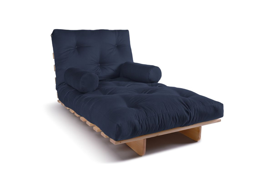 Sofa rozkładana 90x200 - Slim Basic Classic - Pascall Futon Granatowy