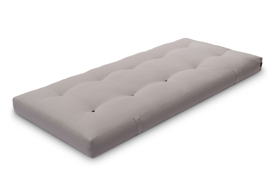 Materac 90x200 naturalny z lateksem - Futon Pascall Comfort Trio Latex Wool Szary