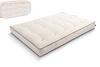 Materac 140x200 naturalny z lateksem - Futon Pascall Comfort Trio Latex Wool Kedro Ecru