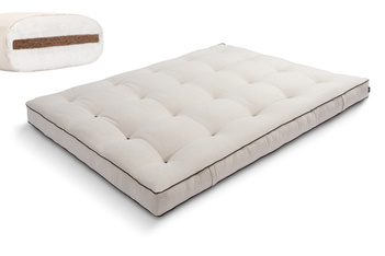 Materac 180x200 naturalny z kokosem - Futon Pascall Medium Coco Kedro Len