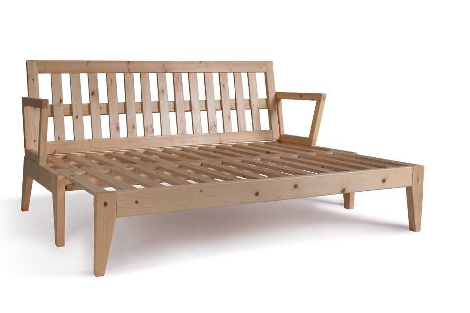 Sofa rozkładana 200 cm - Sakura - Pascall Futon Brązowy