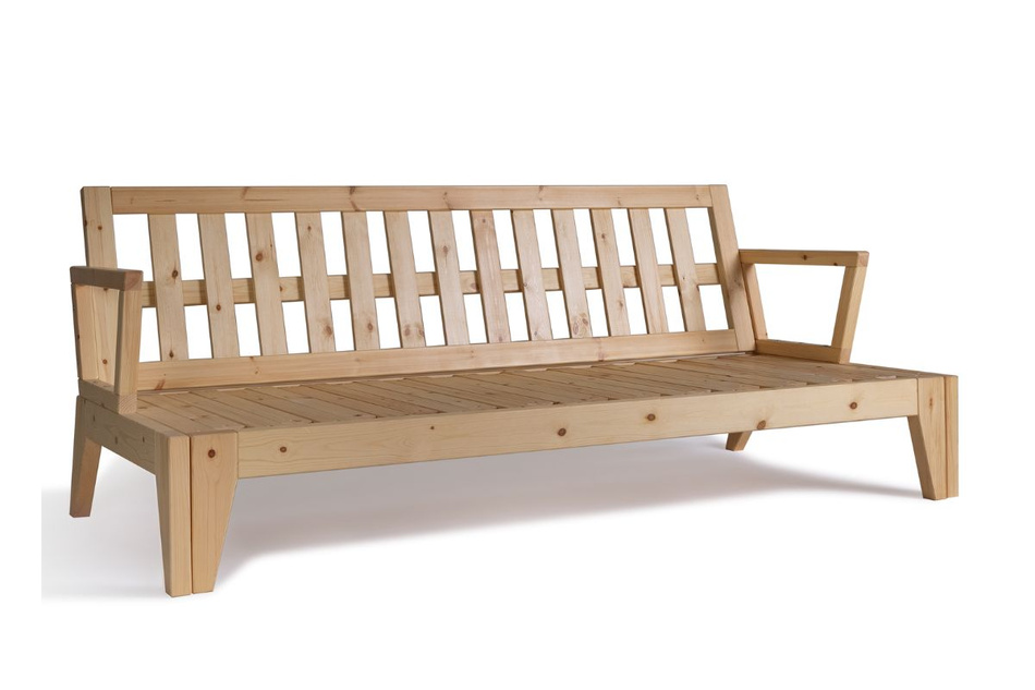 Sofa rozkładana 200 cm - Sakura - Pascall Futon Khaki