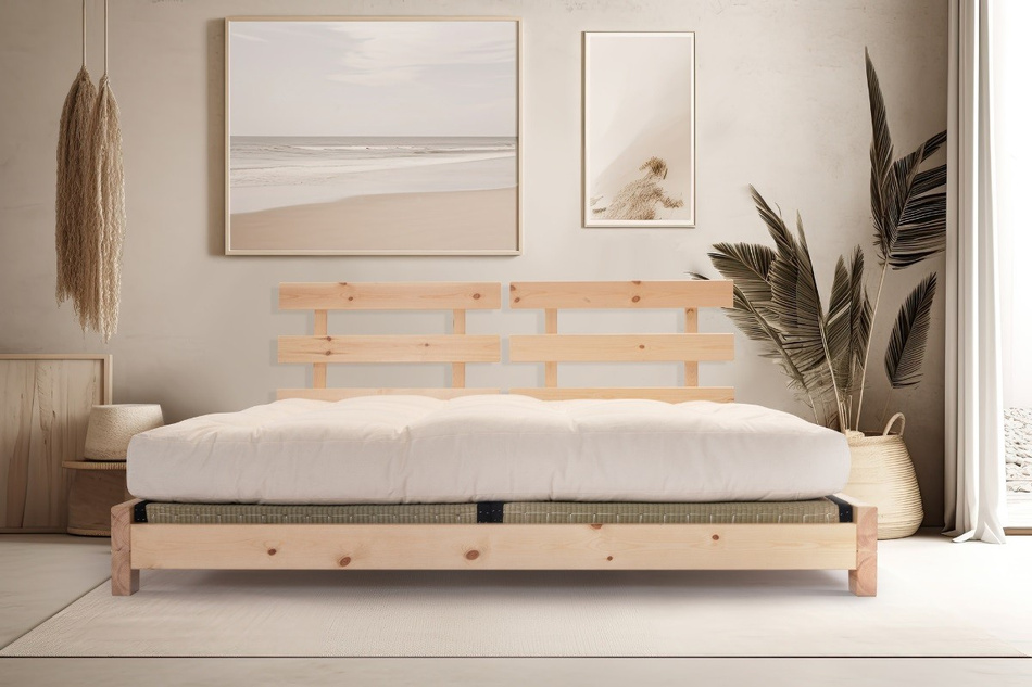 Pascall Łóżko Drewniane 90x200 - Aisha Classic Natura Tatami