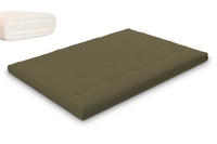 Materac 140x200 naturalny z lateksem - Futon Pascall Slim Duo Latex Khaki