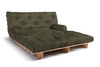 Sofa rozkładana 180x200 - Slim Exclusive Classic - Pascall Futon Khaki