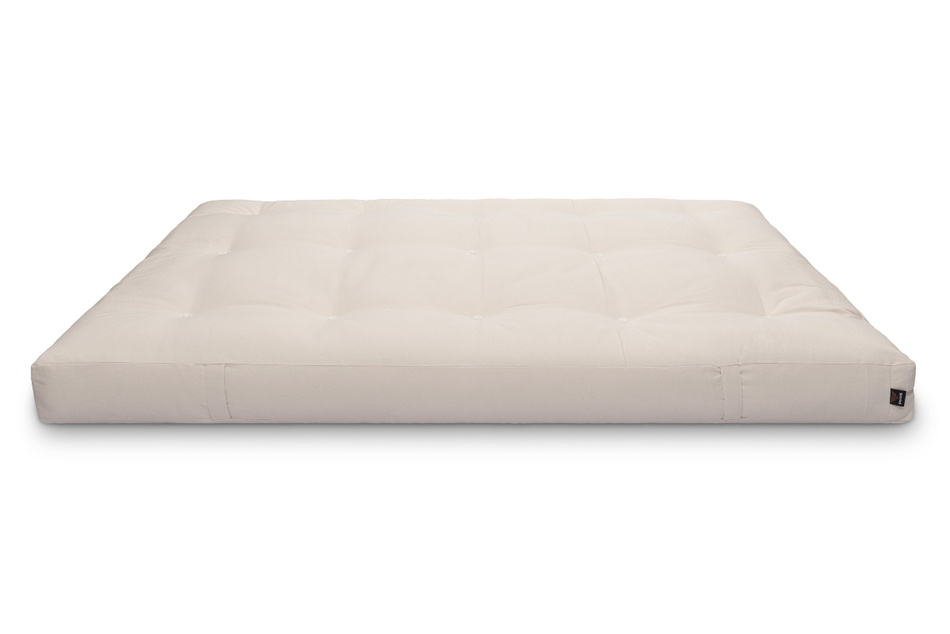 Materac 140x200 naturalny z lateksem i 2x kokosem - Futon Pascall Comfort Relax Hard Ecru