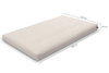 Materac 120x200 naturalny z wełną, kokosem i 2x lateks - Futon Pascall Comfort Wool Ecru
