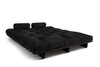 Sofa rozkładana 160x200 - Slim Exclusive Black - Pascall Futon Czarny