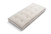 Materac 90x200 naturalny z lateksem - Futon Pascall Medium Duo Latex Kedro Len
