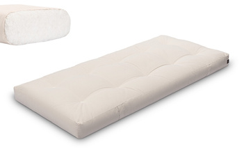 Materac 90x200 naturalny - Futon Pascall Medium Natural Ecru