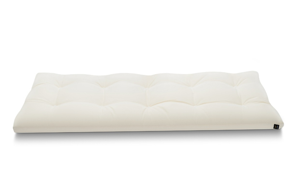 Futon Pascall Travel Natural - Materac 90x200 Ecru - naturalny