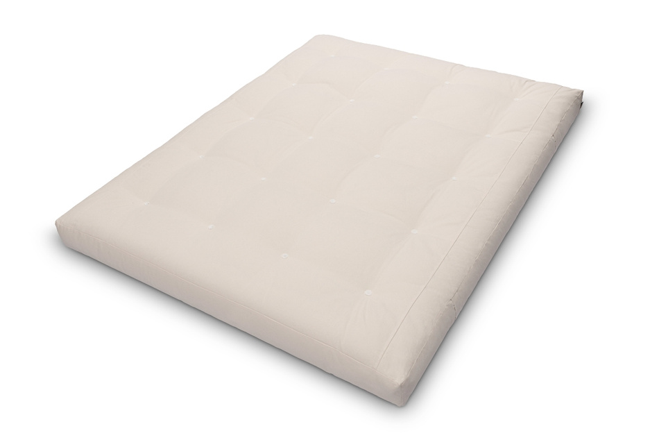 Materac 160x200 naturalny z lateksem i 2x kokosem - Futon Pascall Comfort Relax Hard Ecru