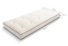 Materac 90x200 naturalny z lateksem i 2x kokosem - Futon Pascall Comfort Relax Hard Kedro Ecru