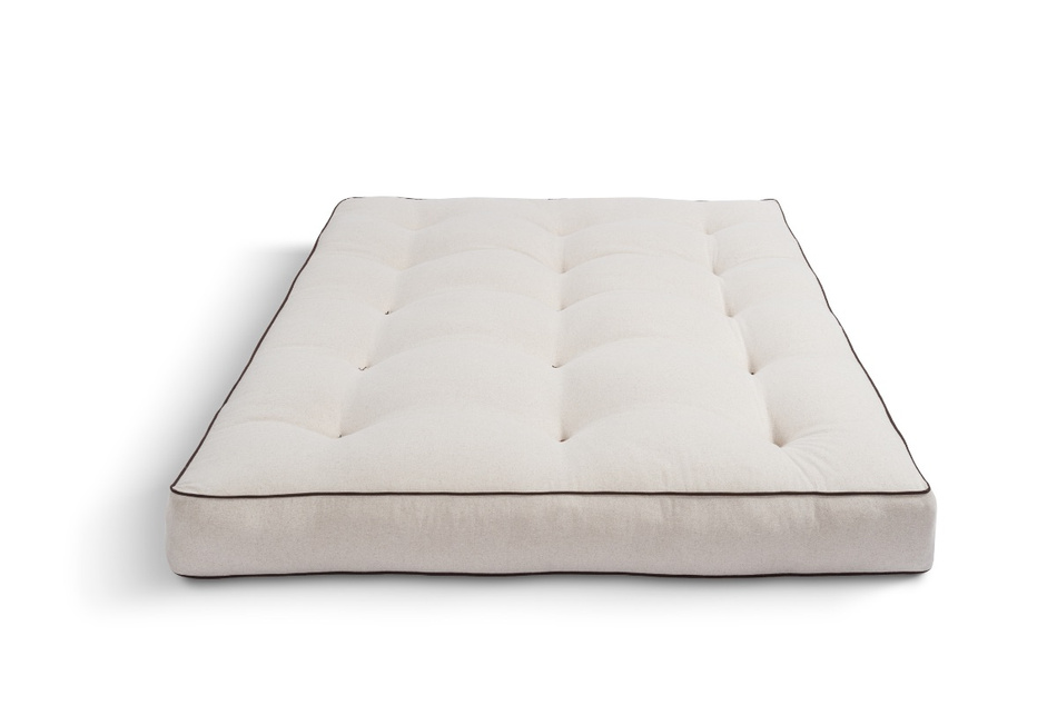 Materac 120x200 naturalny z wełną, kokosem i 2x lateks - Futon Pascall Comfort Wool Kedro Len