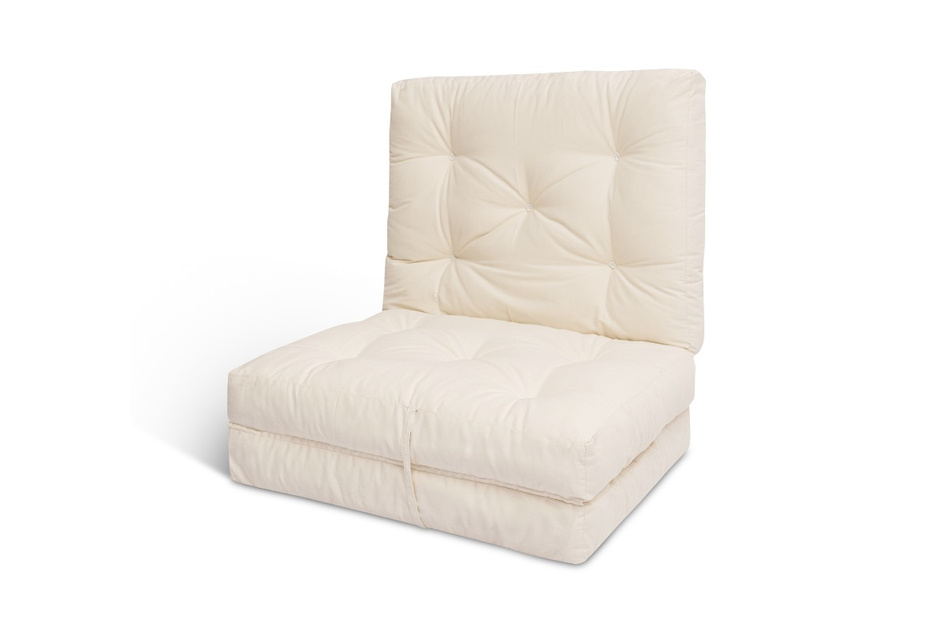 Materac Składany 80x200 - Futon Pascall Flex Natural Ecru