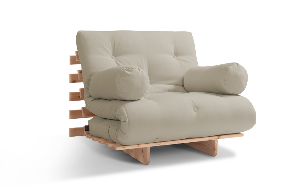 Sofa ogrodowa 90x200 rozkładana - Freedom Classic - Pascall Futon Gris