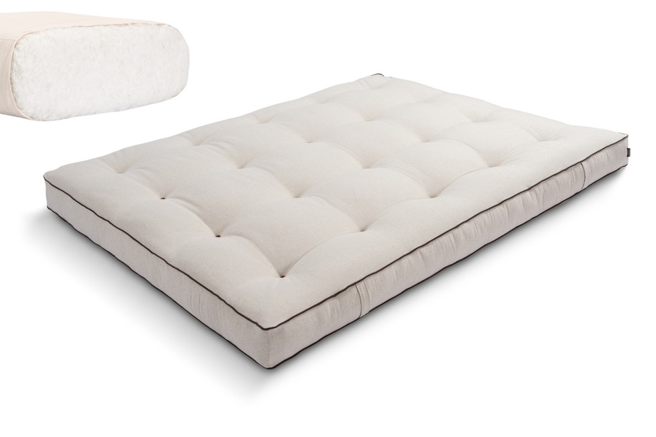 Materac 180x200 naturalny - Futon Pascall Medium Natural Kedro Len