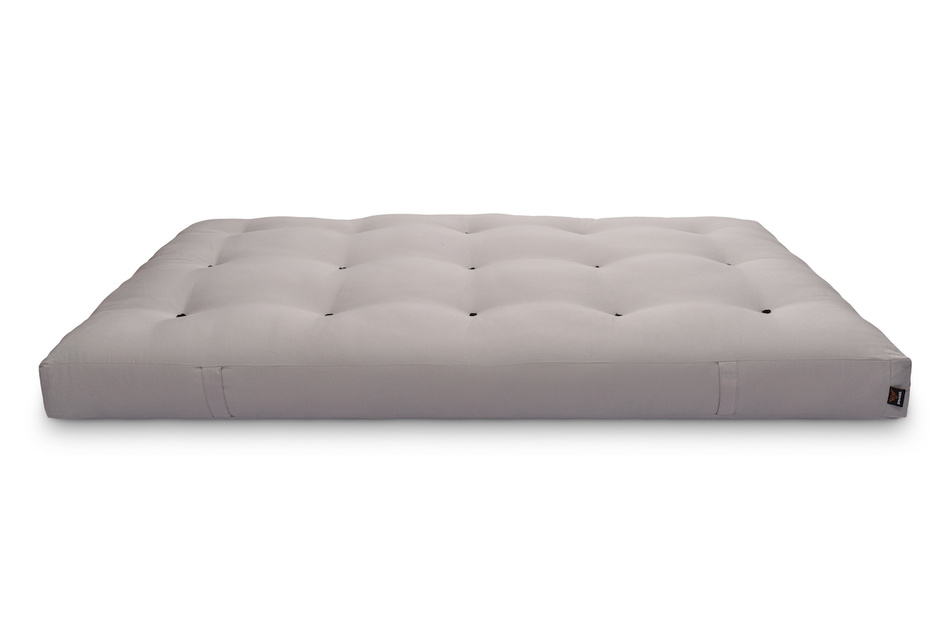 Materac 120x200 naturalny z kokosem i 2x lateks - Futon Pascall Comfort Relax Szary