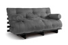 Sofa rozkładana 160x200 - Slim Exclusive Black - Pascall Futon Szary