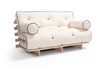 Sofa rozkładana 120x200 - Slim Basic Kedro Classic  - Pascall Futon Ecru