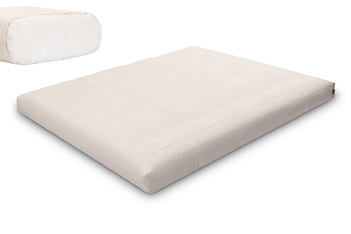 Materac 160x200 naturalny - Futon Pascall Medium Natural Ecru