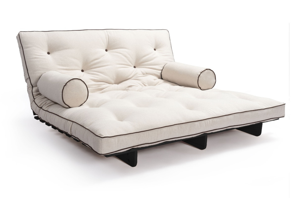 Sofa rozkładana 160x200 - Slim Comfort Kedro Black  - Pascall Futon Len