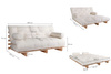 Sofa rozkładana 180x200 - Slim Exclusive Classic - Pascall Futon Butelkowa Zieleń