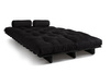 Sofa rozkładana 140x200 - Slim Exclusive Black - Pascall Futon Czarny