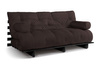 Sofa rozkładana 180x200 - Slim Exclusive Black - Pascall Futon Brązowy