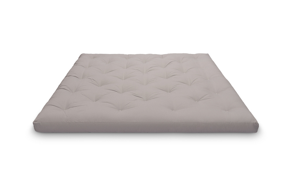 Materac 200x200 naturalny z lateksem - Futon Pascall Slim Duo Latex Szary