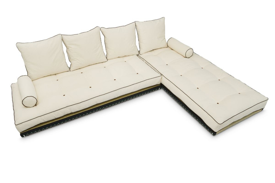 Narożnik Tatami Medium Duo Coco Kedro 70x200 - Pascall Futon Ecru