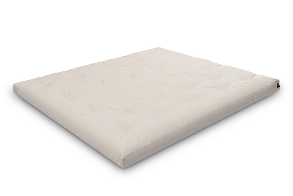 Materac 180x200 naturalny z lateksem - Futon Pascall Slim Duo Latex Ecru
