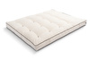 Materac 160x200 naturalny z lateksem - Futon Pascall Medium Duo Latex Kedro Ecru