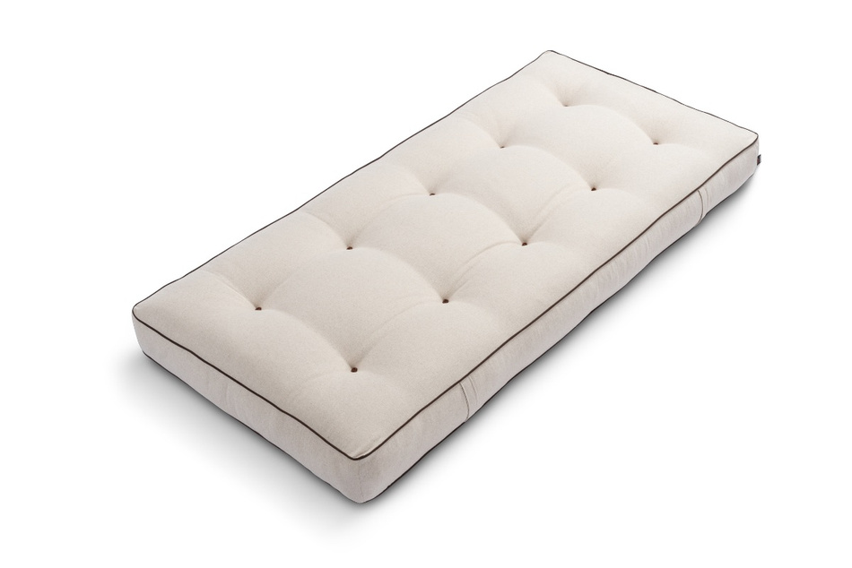 Materac 90x200 naturalny z lateksem i 2x kokosem - Futon Pascall Comfort Relax Hard Kedro Len