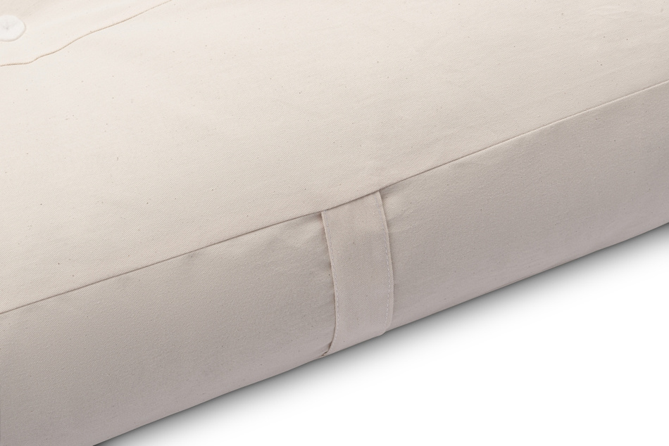 Materac 120x200 naturalny z wełną, kokosem i 2x lateks - Futon Pascall Comfort Wool Ecru