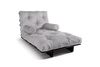 Sofa rozkładana 90x200 - Slim Comfort Black - Pascall Futon Gołębi Popiel
