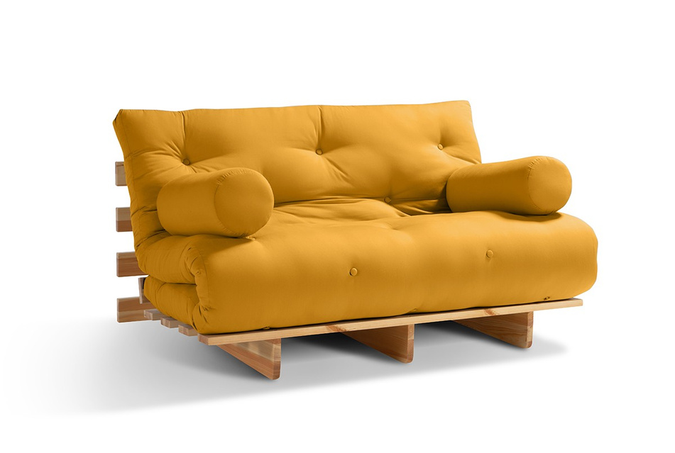 Sofa rozkładana 120x200 - Slim Basic Classic - Pascall Futon Miodowy