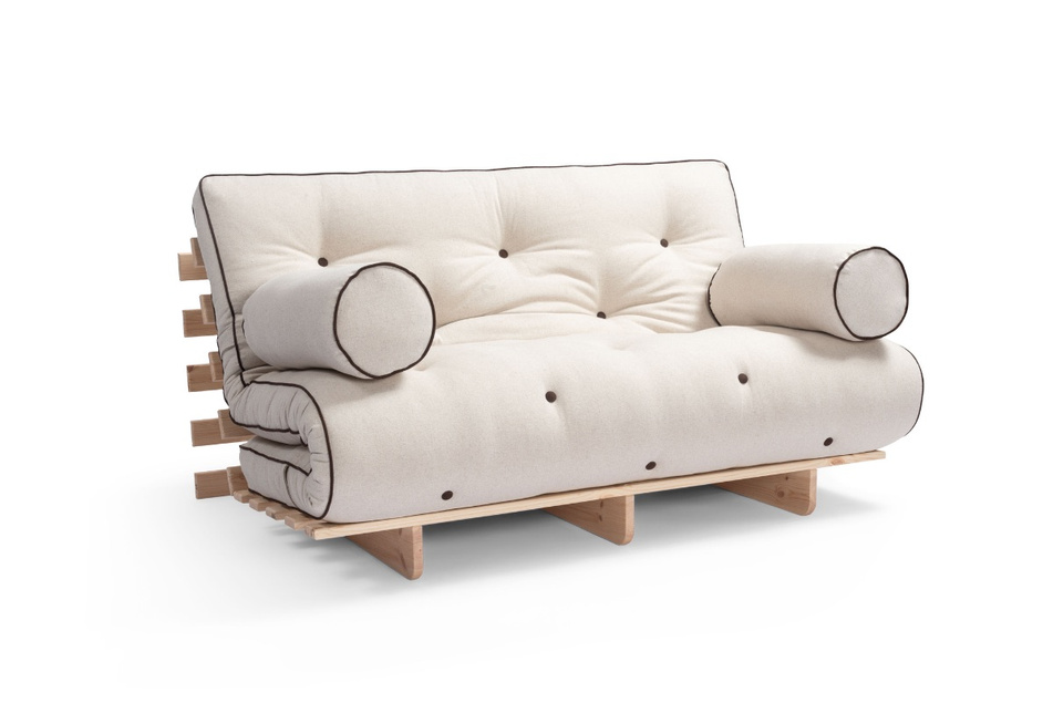 Sofa rozkładana 120x200 - Slim Basic Kedro Classic  - Pascall Futon Len