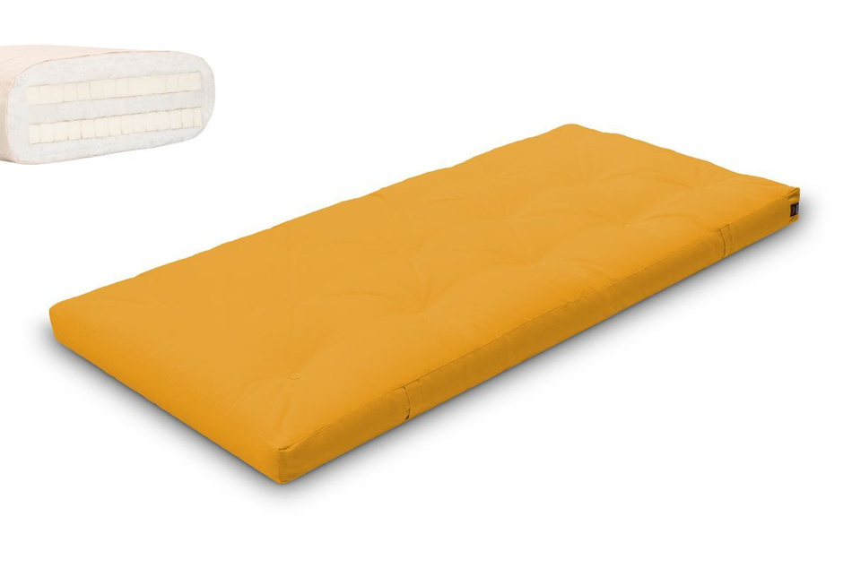 Materac 90x200 naturalny z lateksem - Futon Pascall Slim Duo Latex Miodowy